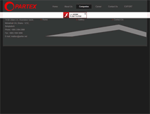 Tablet Screenshot of partex.net