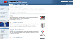 Desktop Screenshot of partex.co.uk