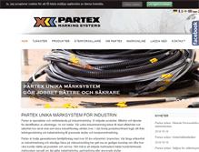 Tablet Screenshot of partex.se